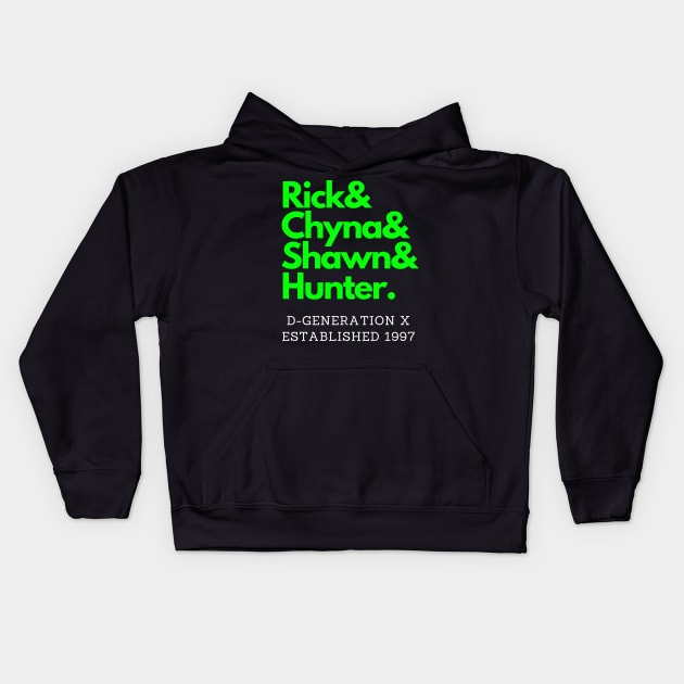 The OG's of D-Generation X! Kids Hoodie by capognad